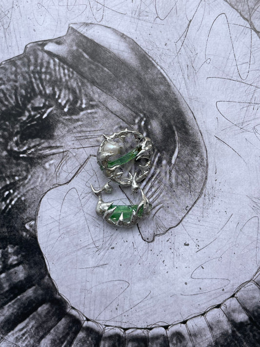 Dangling Earring, Green Laguna