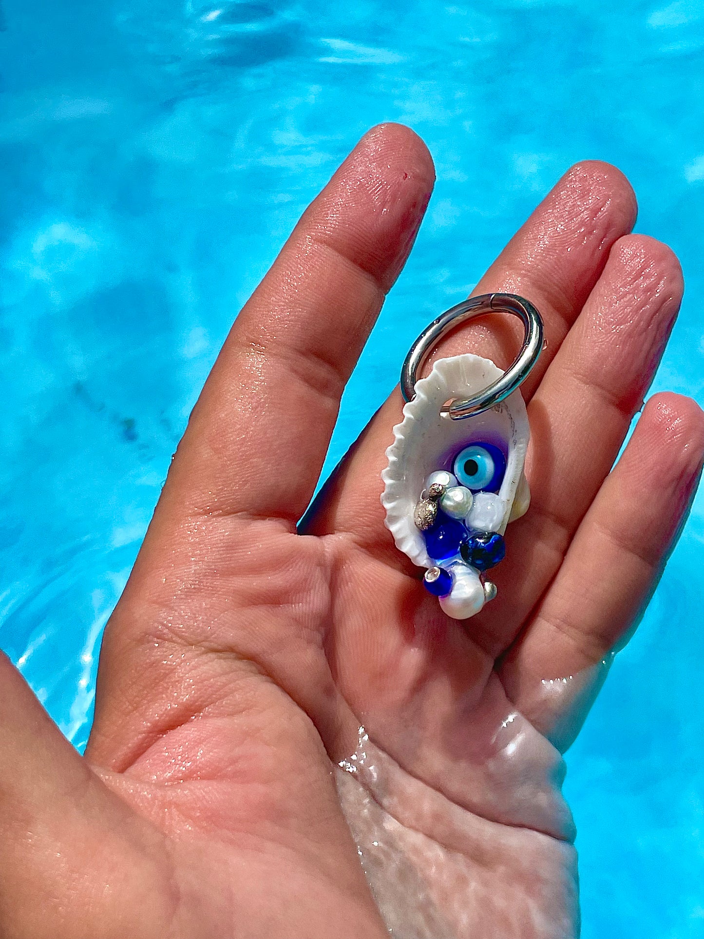 Earring,  Aquamarine Honey