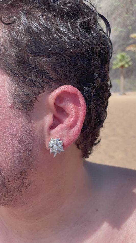 Stud Earring, Metal Star
